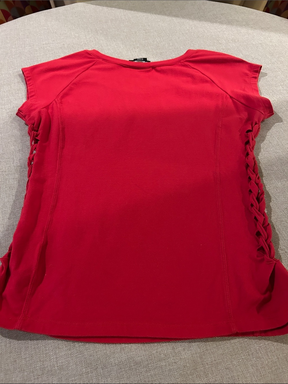 Vintage Harley-Davidson Red Short Sleeve Side-Lace Graphic Tee - Picture 6 of 14